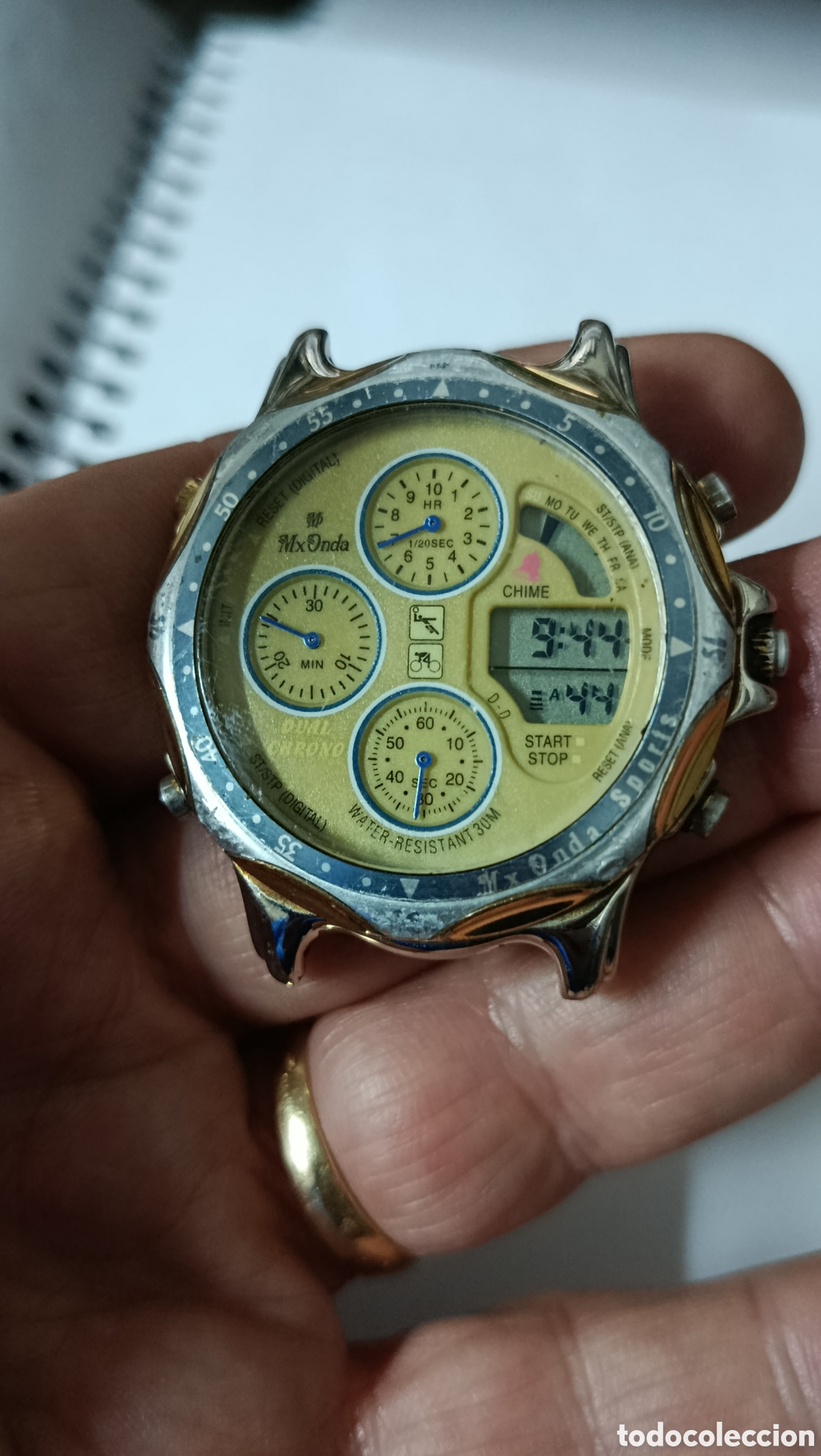 Vintage: Reloj multifuncion MX ONDA, vintage, no funcionan todas las funciones valga la redundancia.. a revvi