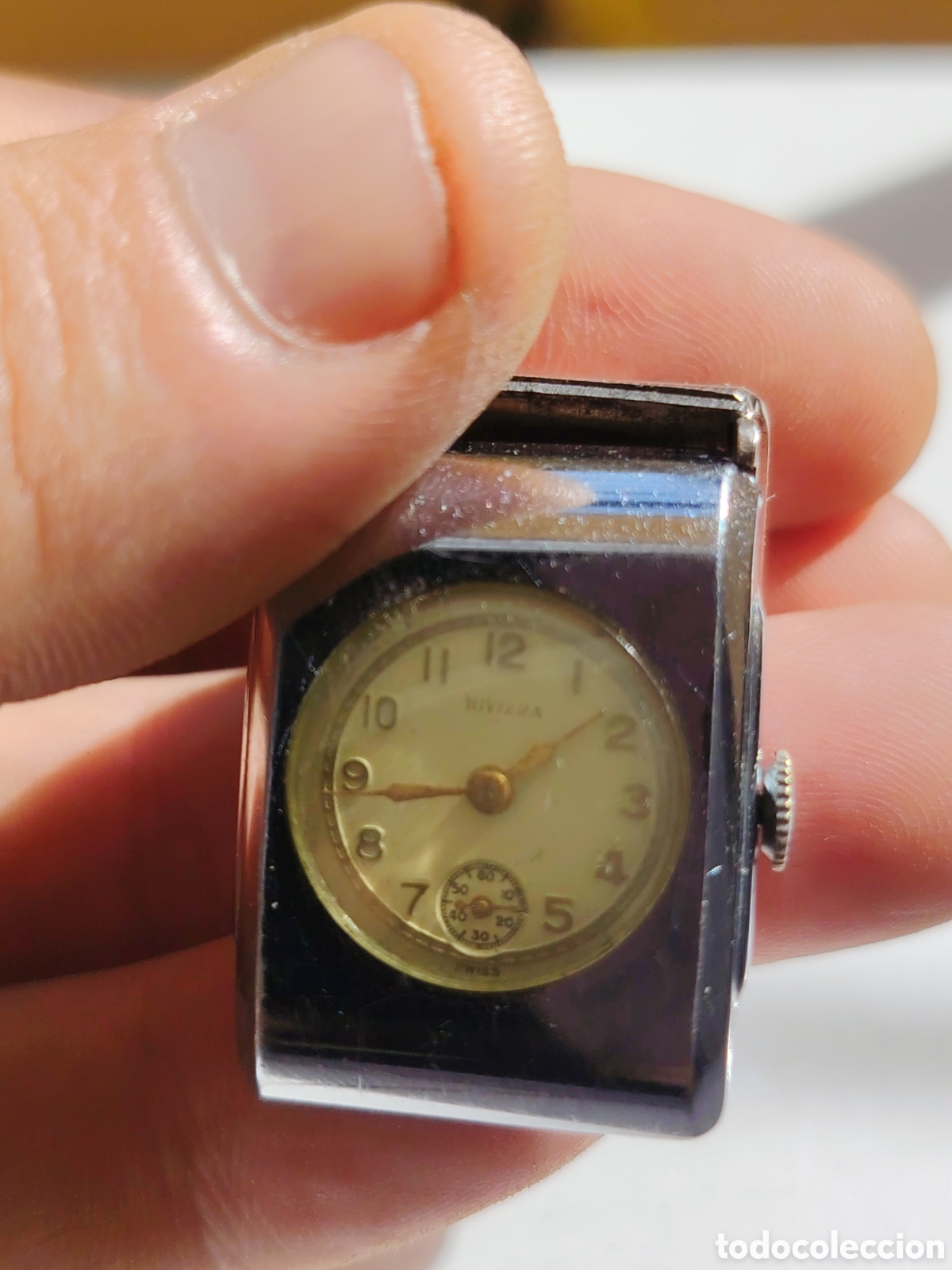 Vintage: RELOJ DE CORBATA O SOLAPA FUNCIONANDO - Foto 4