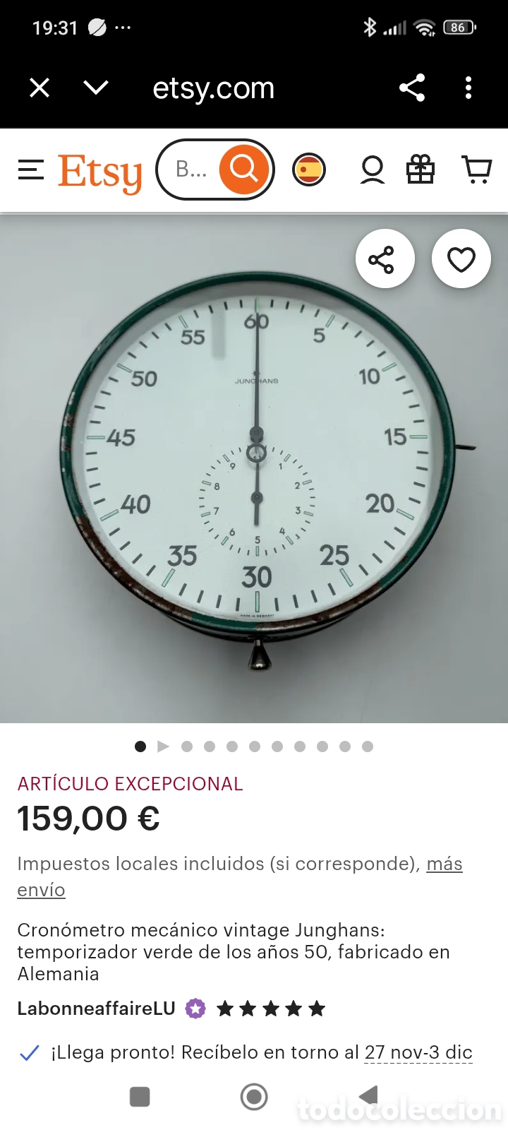 Vintage: cronometro mecanico Junghans - Foto 4