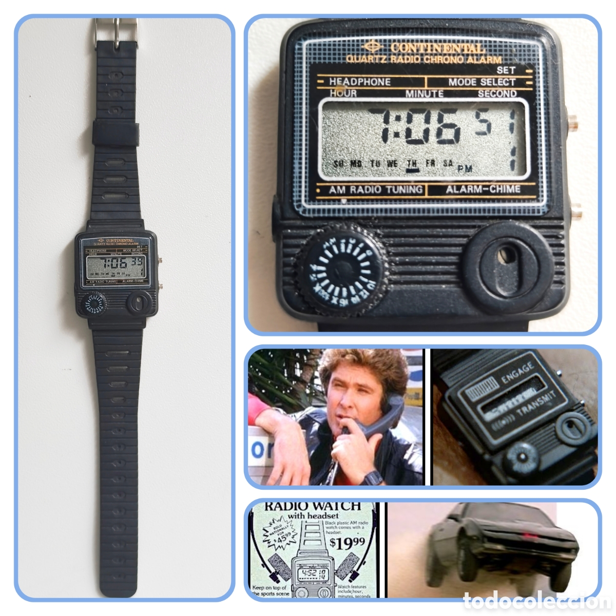 Vintage: Reloj Radio AM de los 80. El coche fant&aacute;stico