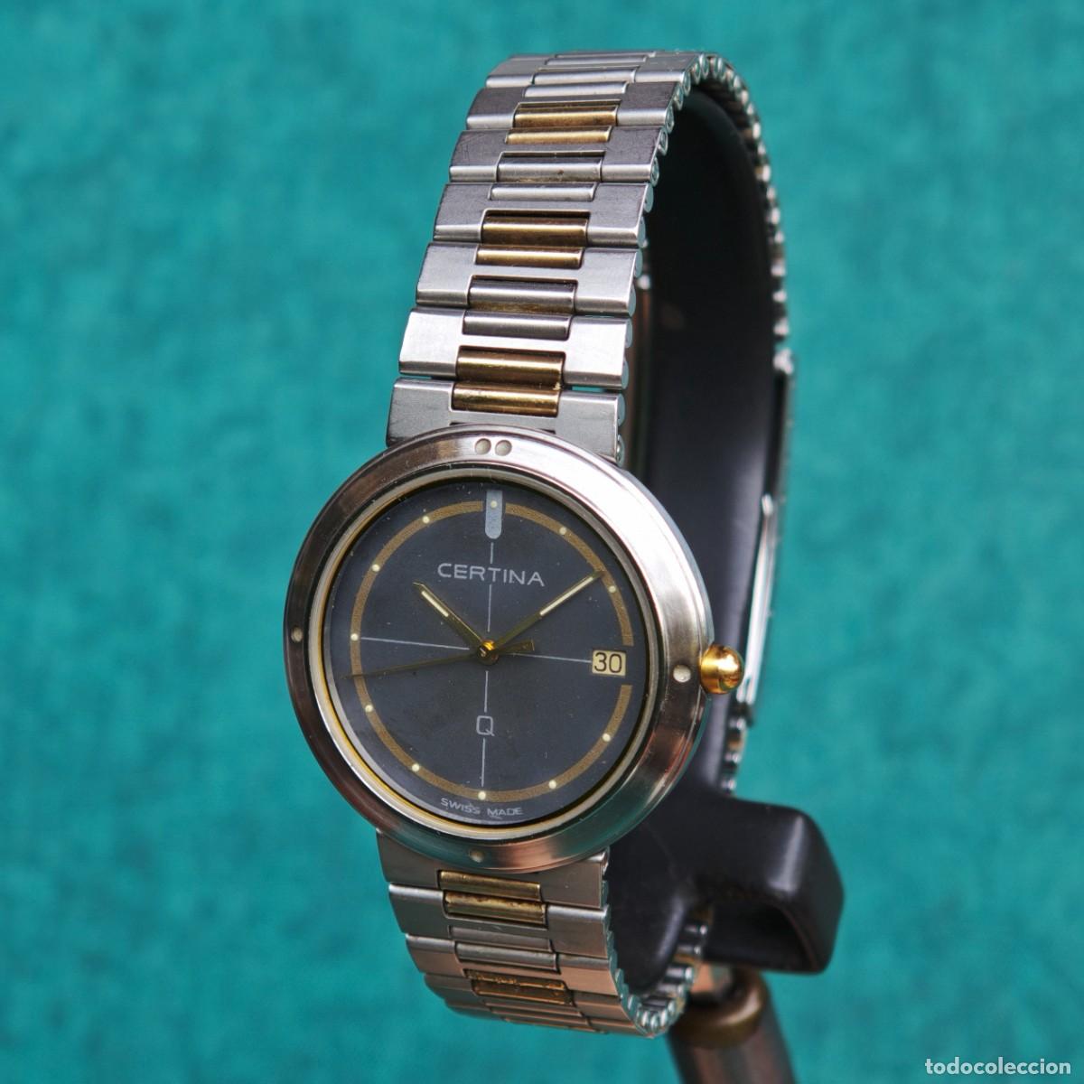 Vintage: CERTINA Q reloj vintage quartz ETA 955.412 montre orologio watch swiss