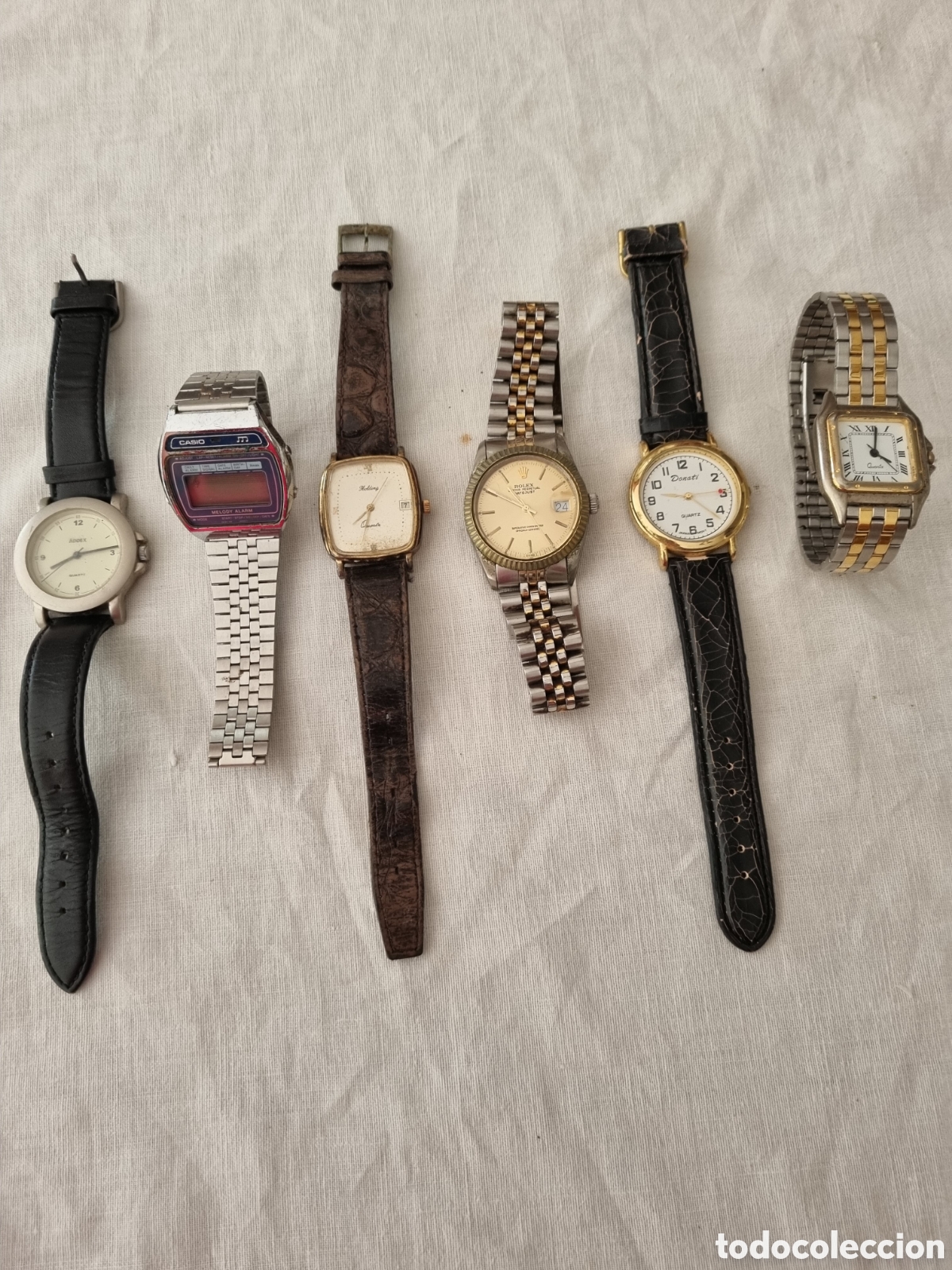 Vintage: Lote de 6 relojes vintage. Diferentes marcas y tipologias. Sin pilas. Funcionan?