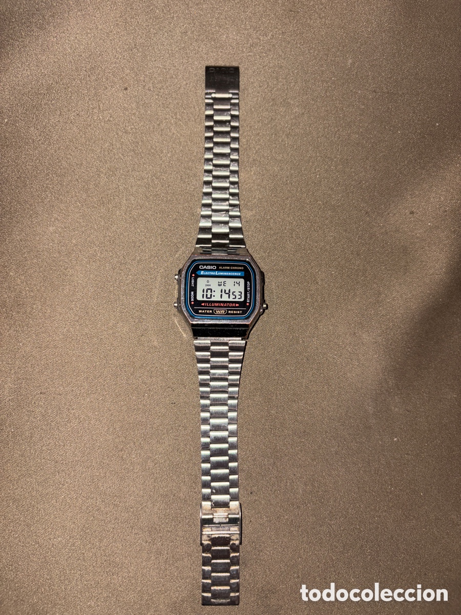 Vintage: RELOJ DE PULSERA - CASIO - ELECTRO LUMINESCENCE A168 - 3298*FUNCIONA PERFECTAMENTE*