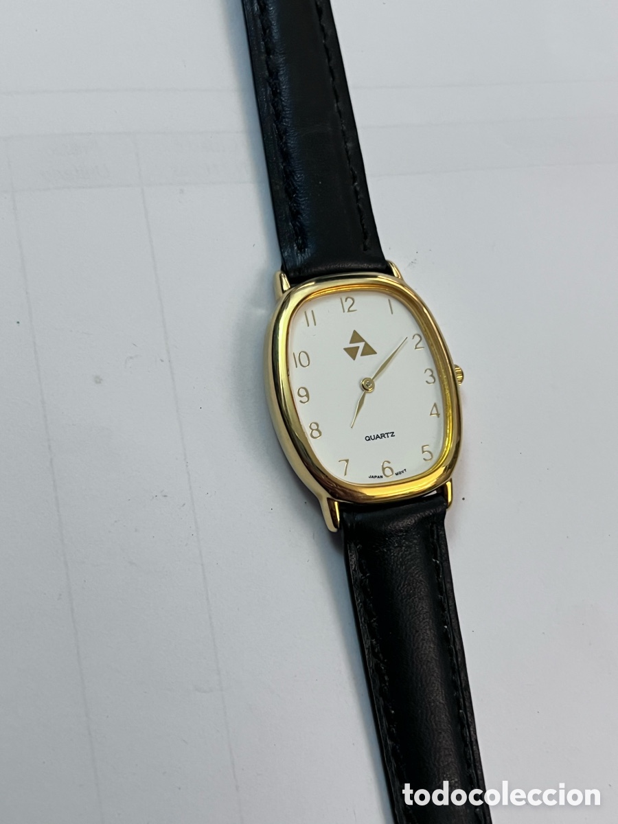 Vintage: ✅ reloj cuarzo cl&aacute;sico dorado como nuevo