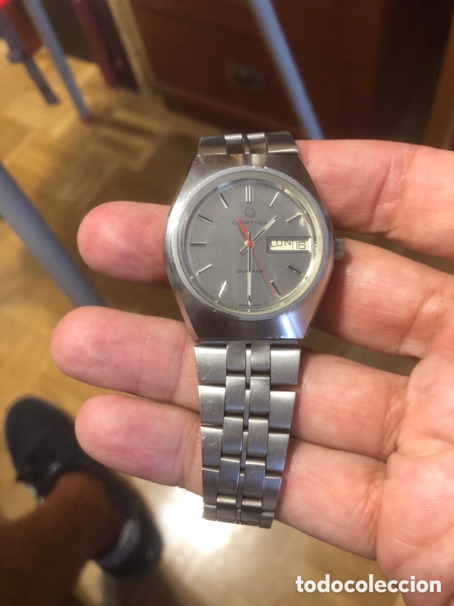 Vintage: Reloj certina de pilas funciona - Foto 2