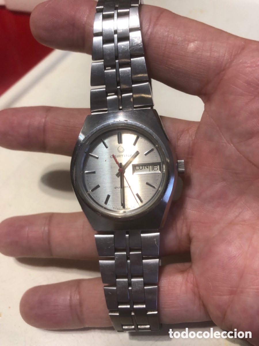 Vintage: Reloj certina de pilas funciona - Foto 7