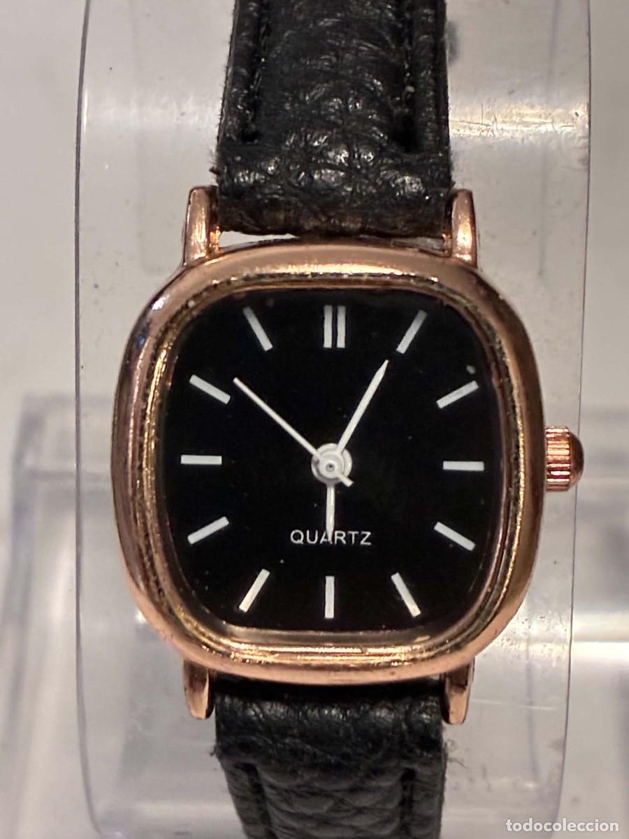 Vintage: Reloj esfera negro - quartz