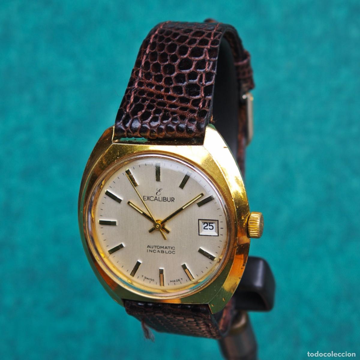 Vintage: EXCALIBUR Jumbo 37mm reloj automatico vintage eta 2873 montre orologio watch swiss