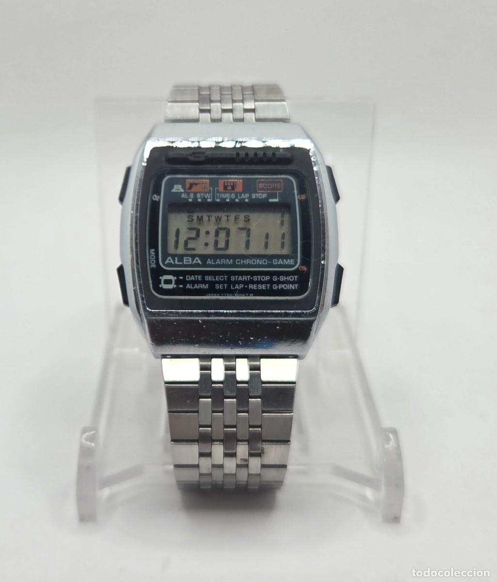 Vintage: Reloj Seiko Alba Y760-5000 Game Watch Vintage 80s