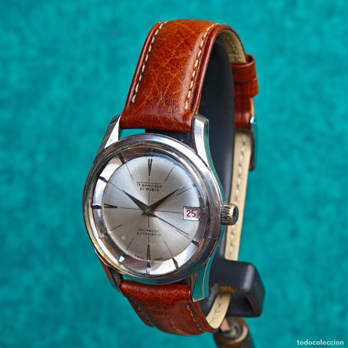 Vintage: THERMIDOR reloj automatico acero vintage 2452 montre orologio polerouter watch swiss