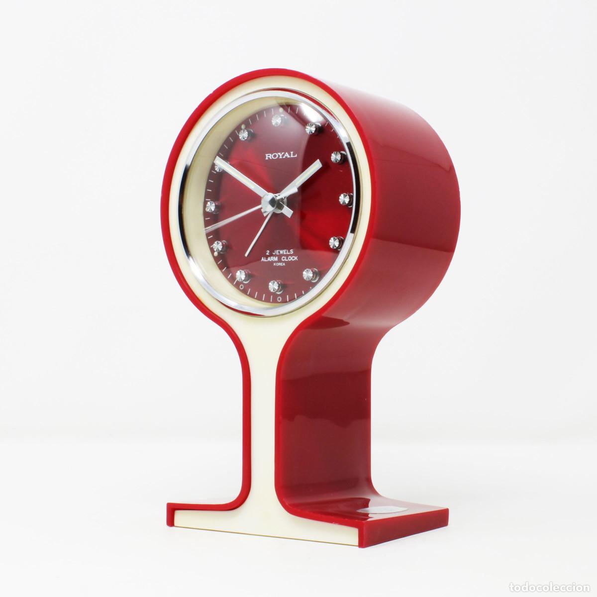 Vintage: Reloj Despertador Vintage Royal Samsung 3 | Dise&ntilde;o Pop Art A&ntilde;os 60 | Reloj Mid Century | Space age
