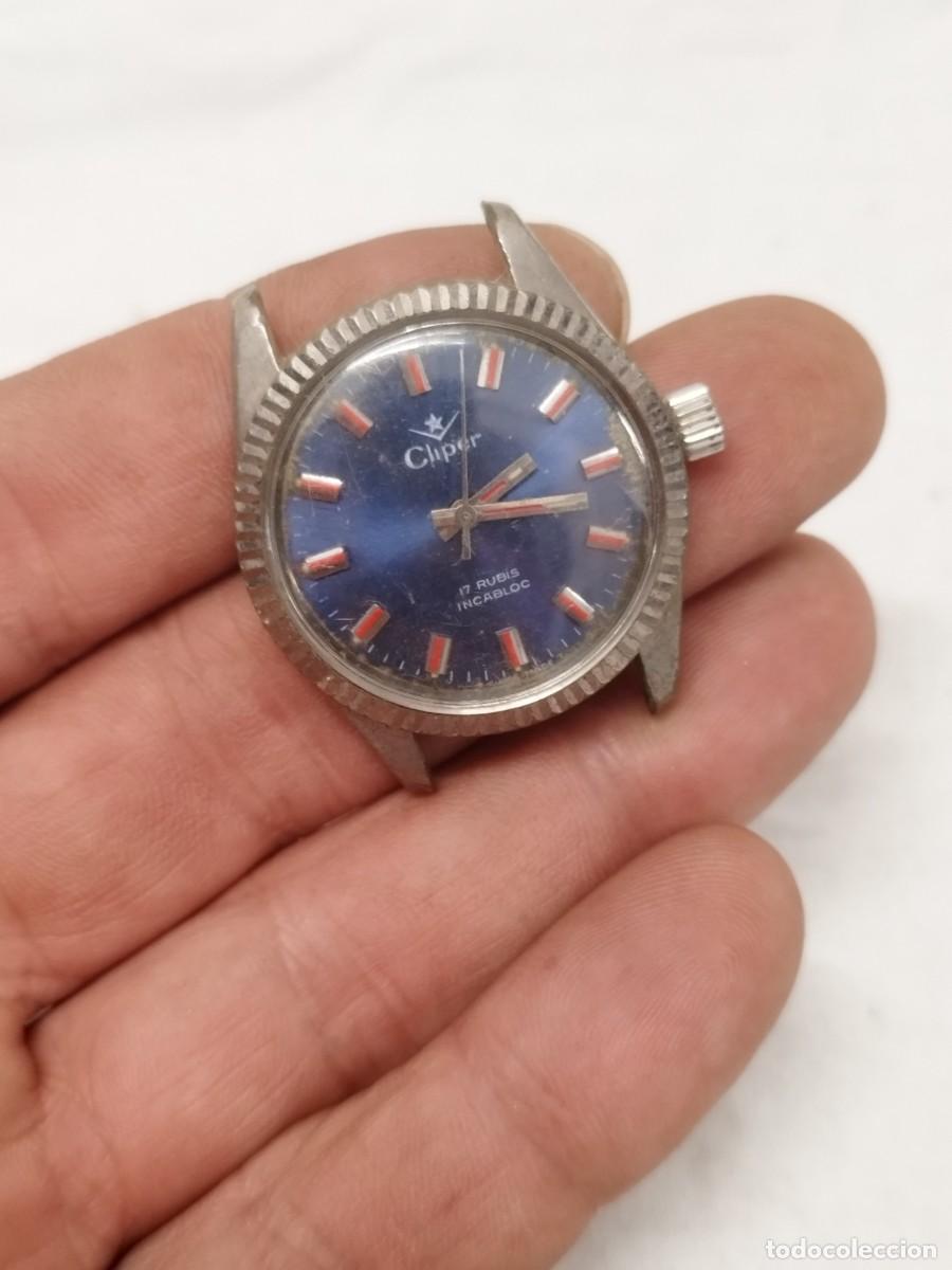 Vintage: Reloj Suizo Vintage Cliper 17 Rubis Incabloc Para Revisar, Sin Correa y sin tapa trasera.