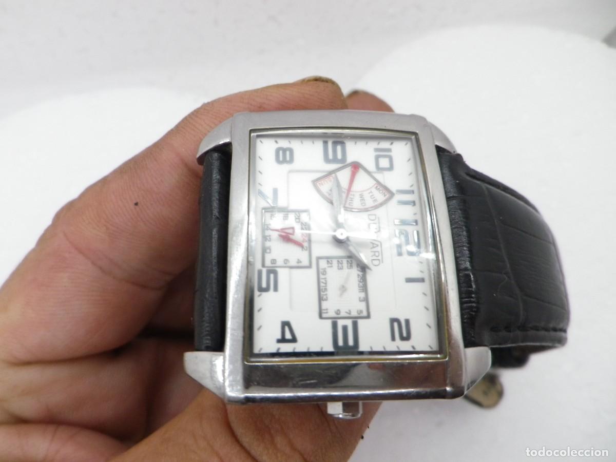 Vintage: Reloj Duward Multifuncion Rectangular Todo Acero Inoxidable Ref 87004 Elegante - Foto 8