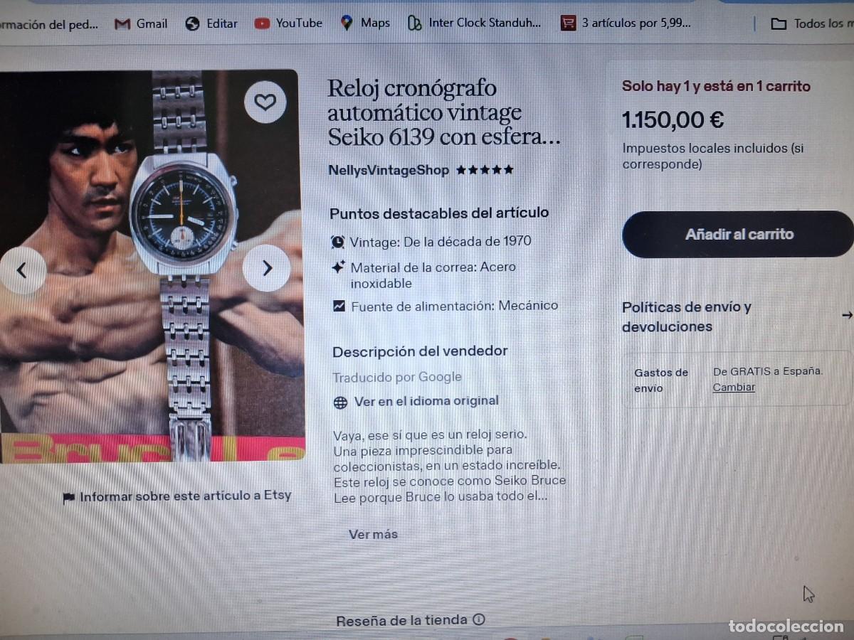Vintage: RELOJ SEIKO &rdquo;BRUCE LEE&rdquo; - Foto 8