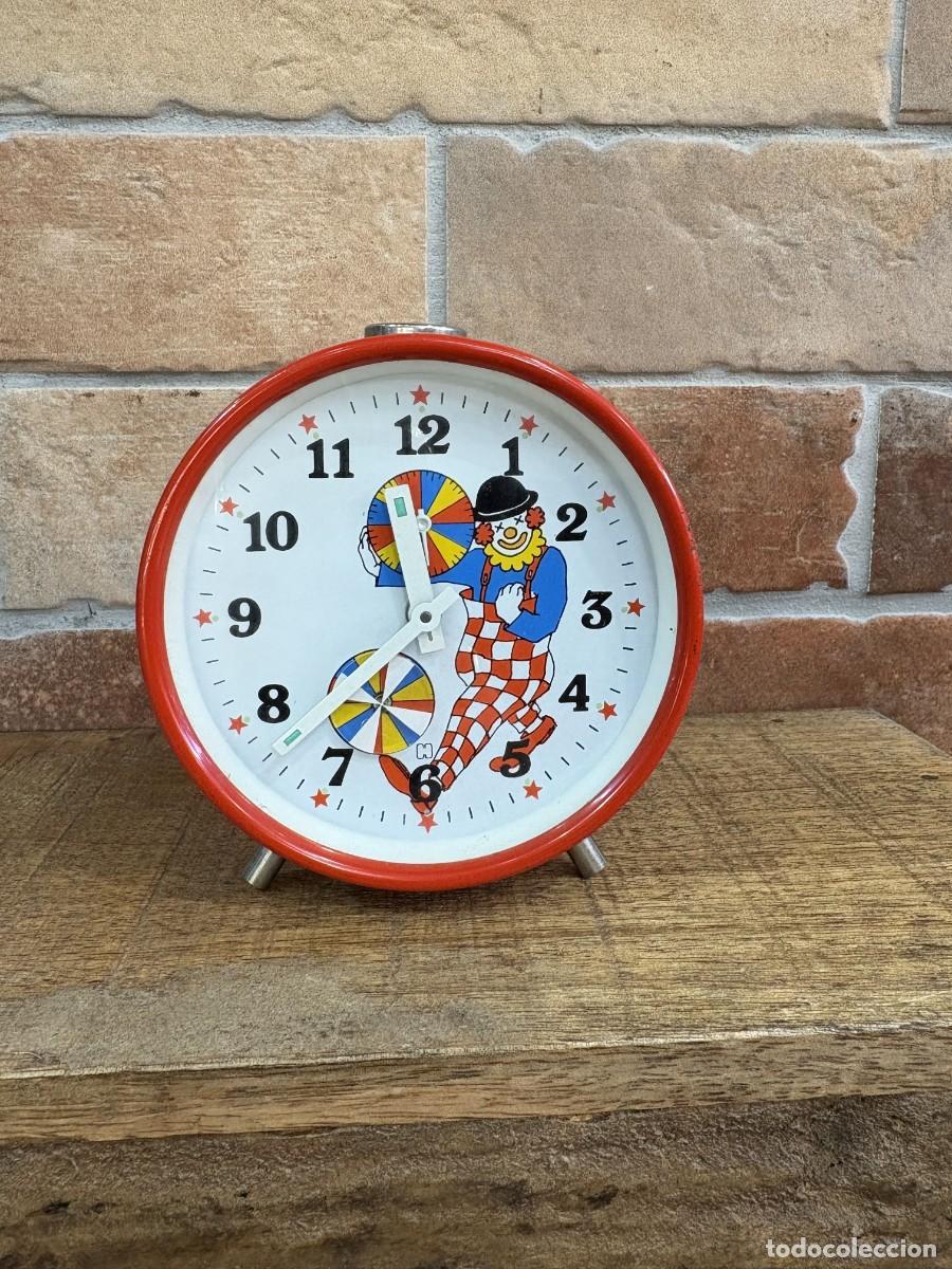 Vintage: Reloj despertador vintage infantil Payaso