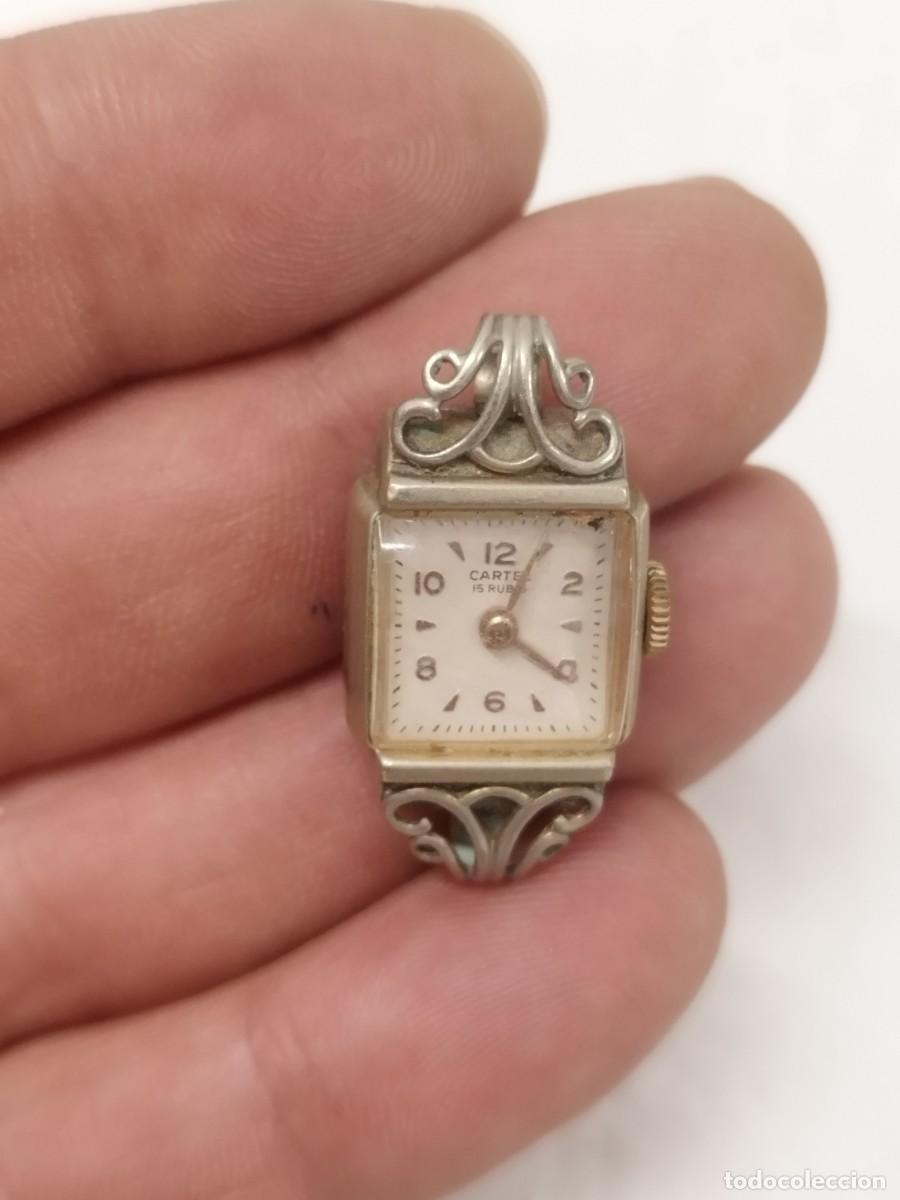 Vintage: Antiguo Reloj de Pulsera CARTE 15 Rubis Suiza Creador, Estilo Art D&eacute;co A&ntilde;os 40/50, Se&ntilde;ora.