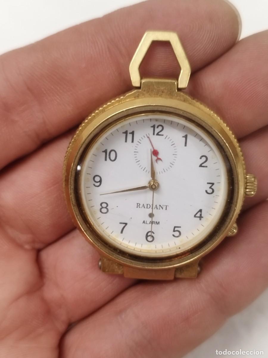 Vintage: Reloj de bolsillo colgante Radiant Alarm (Sin probar)