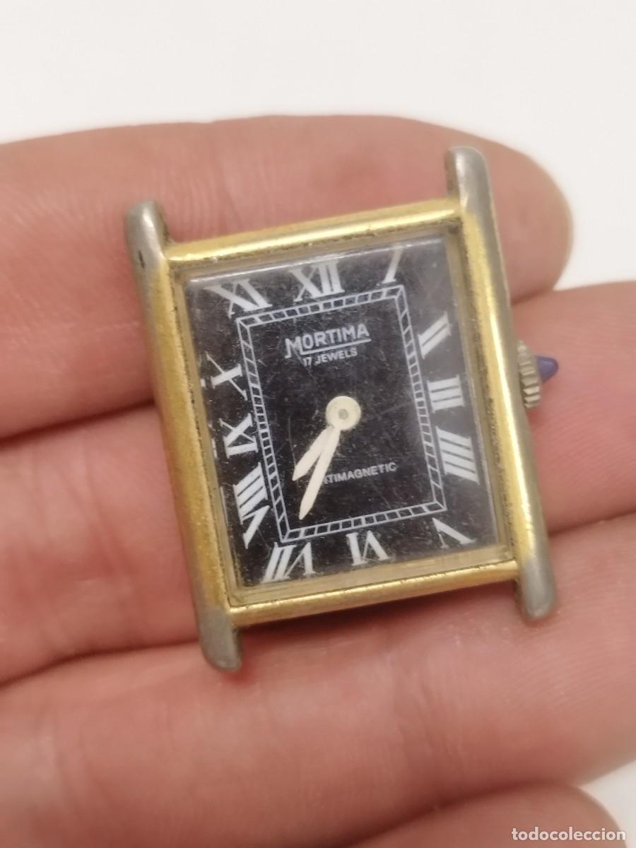 Vintage: Antiguo reloj mec&aacute;nico Mortima (17 Rub&iacute;es). Sin probar.