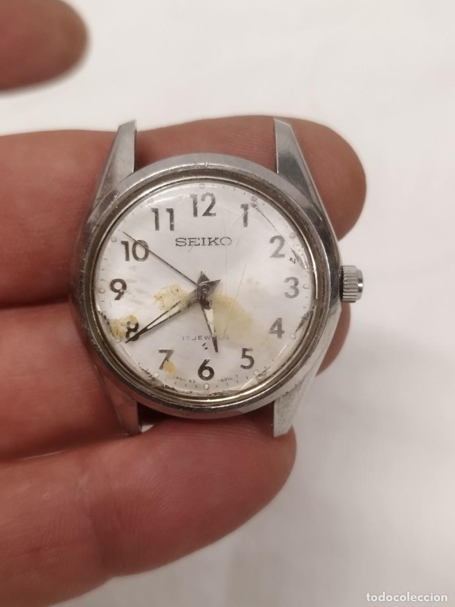 Vintage: Reloj Vintage Seiko 17 Jewels Mec&aacute;nico De Cuerda. Sin probar.