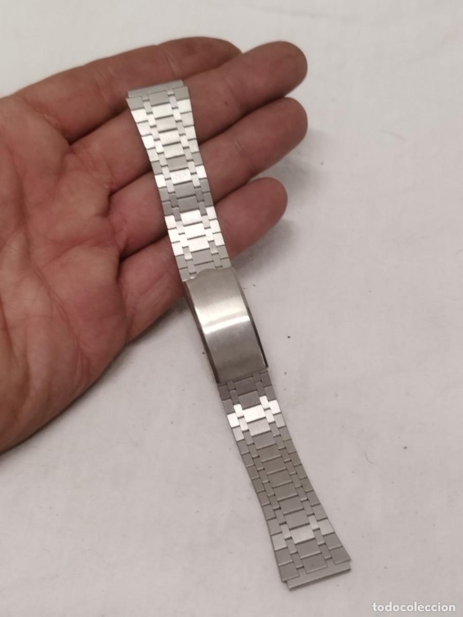 Vintage: Correa o Brazalete Armis de Acero Inoxidable para Reloj Vintage &ndash; Terminal Recto.