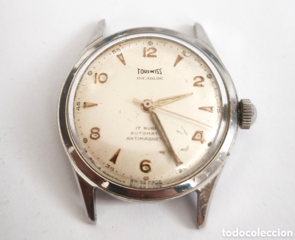 Vintage: Reloj Touswiss autom&aacute;tico para reparar.