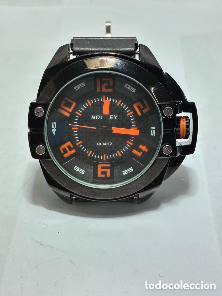 Vintage: Reloj Nowley Quartz negro