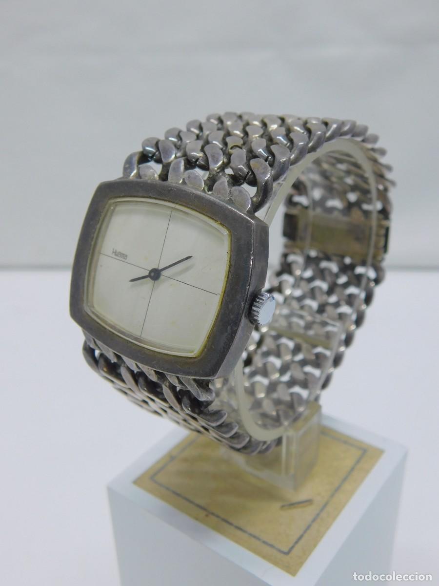 Vintage: RELOJ DE PULSERA DE PLATA - HURISA
