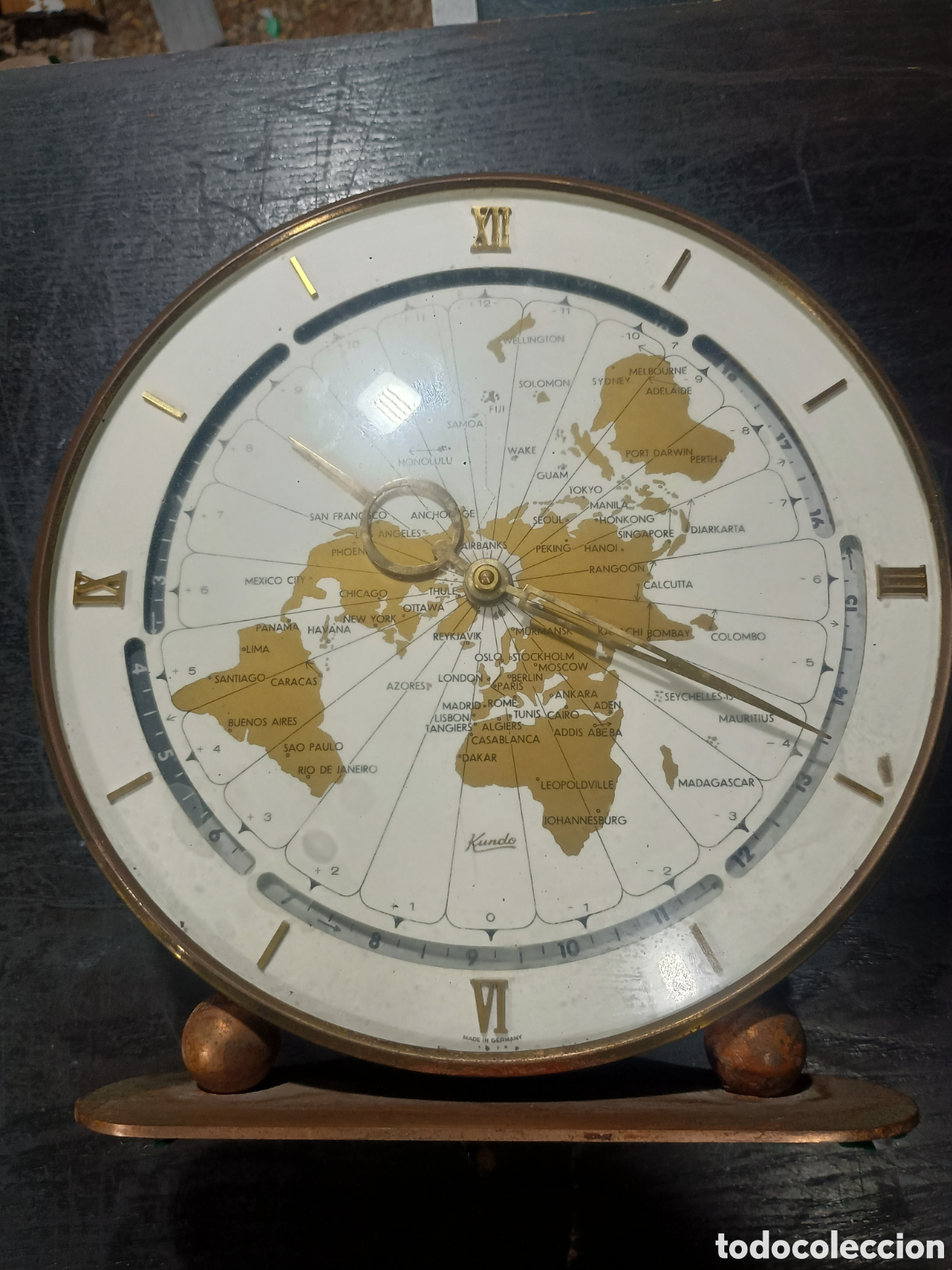 Vintage: Reloj mundo Germany Kundo