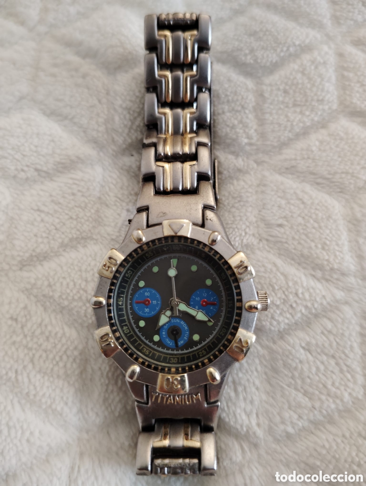 Vintage: Reloj Titanium resistente al agua