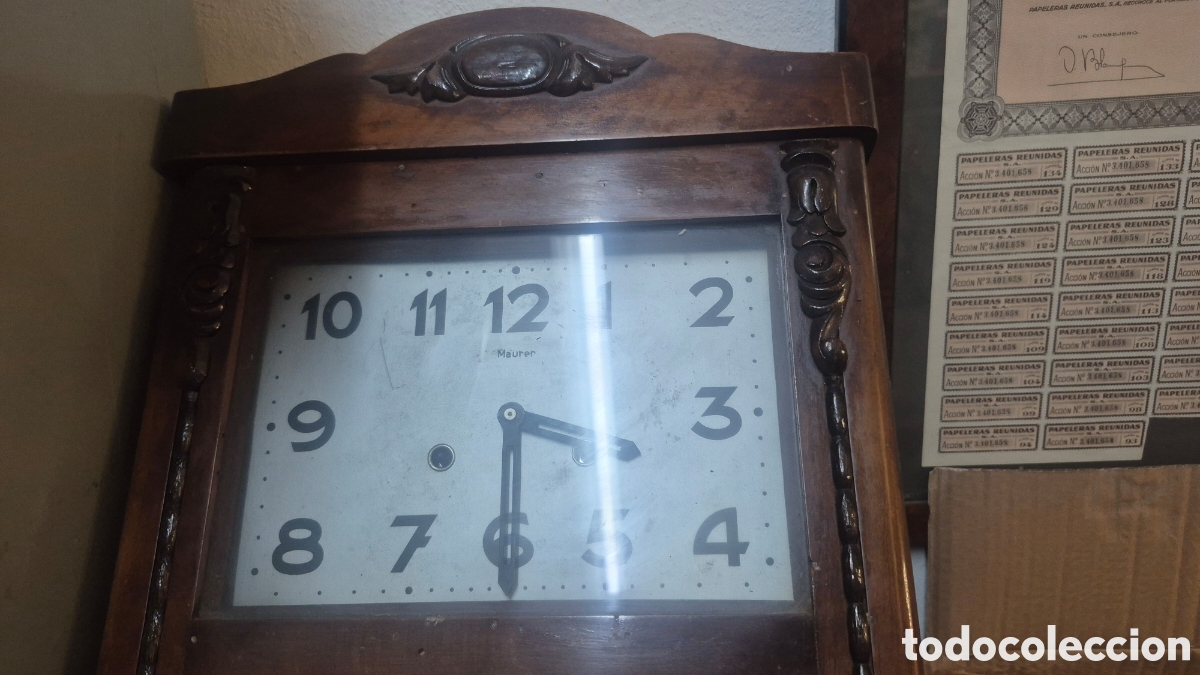 Vintage: Reloj de pared antiguo - Foto 2