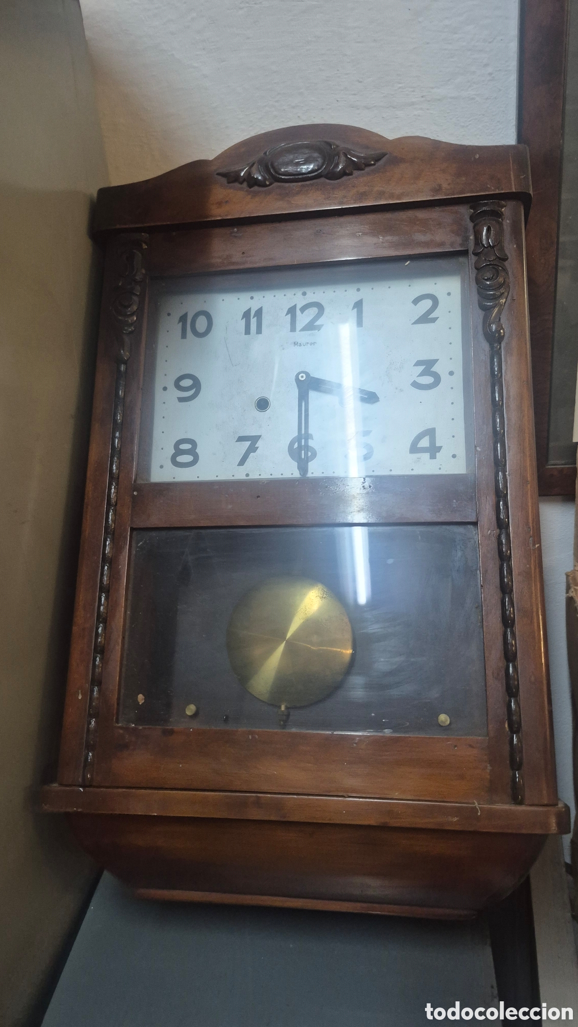 Vintage: Reloj de pared antiguo