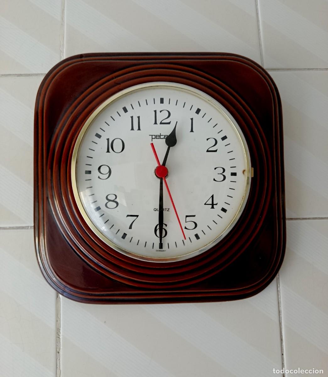 Vintage: RELOJ DE PARED DE CER&Aacute;MICA VINTAGE MARCA PETER
