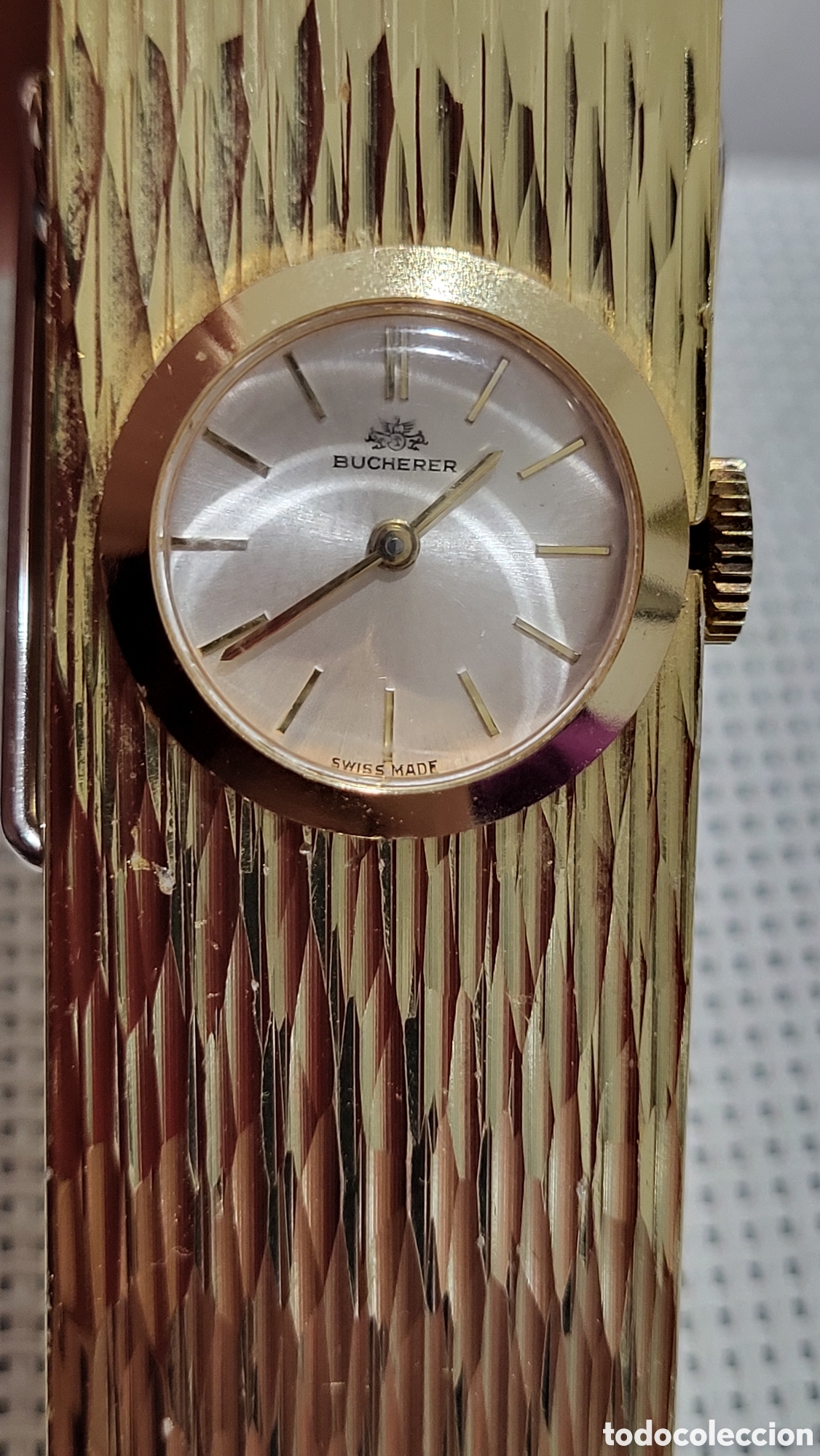 Vintage: Reloj carga manual pinza Bucherer