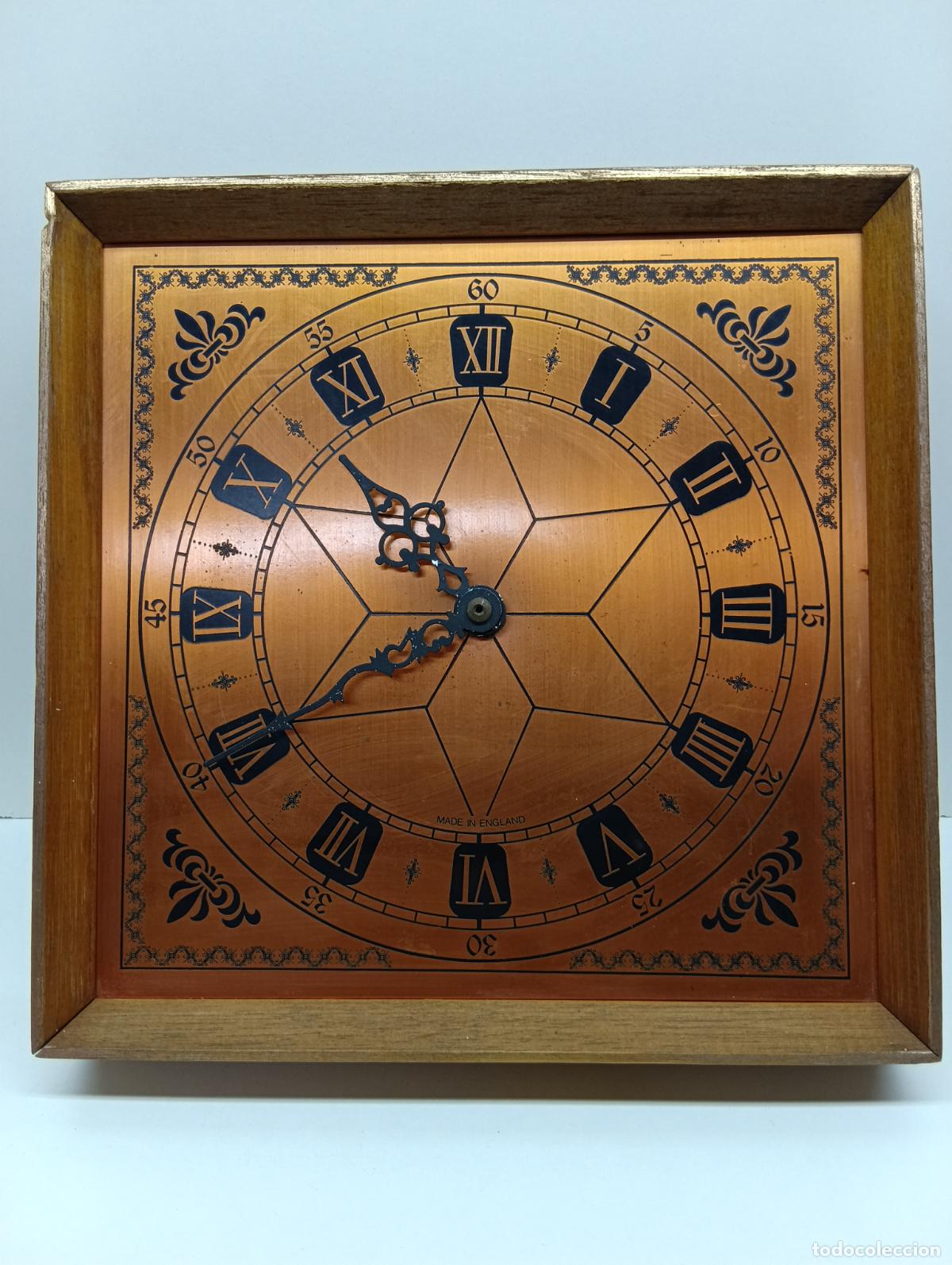Vintage: Antiguo Reloj de Pared Vintage Coppercraft - Grabado en Cobre - Made in England - A&ntilde;os 70