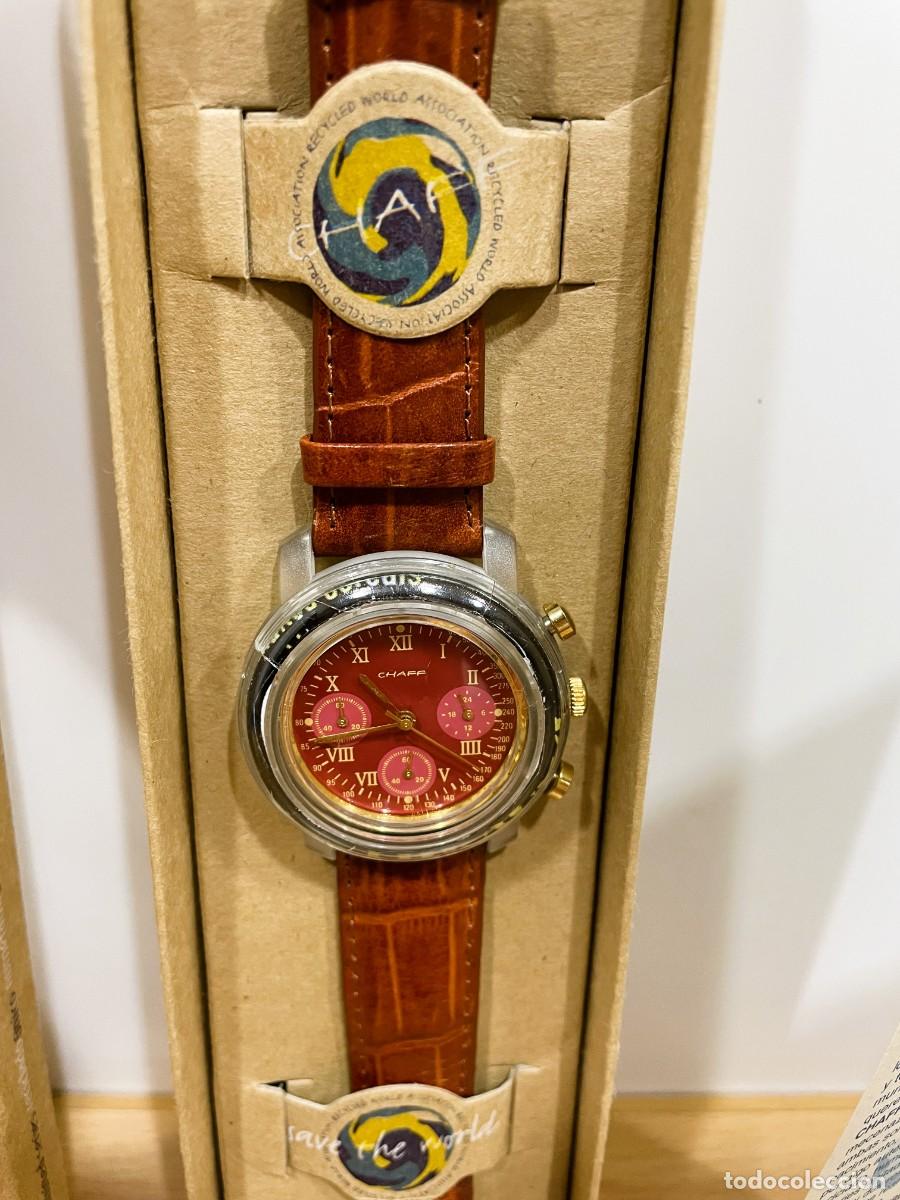 Vintage: RELOJ DE PULSERA CHAFF / RELOJES RECICLADOS NUMERADO PARA MATUTANO DE LOS A&Ntilde;OS 90