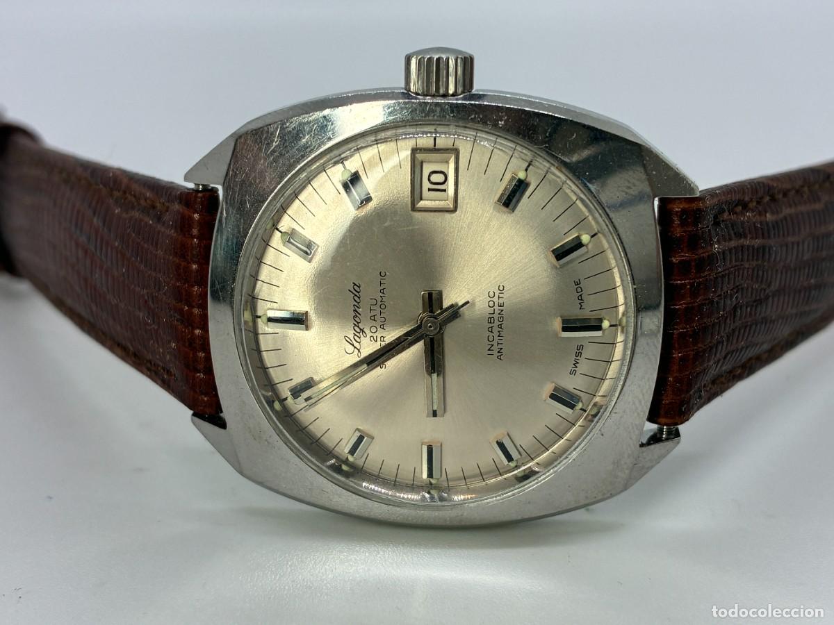 Vintage: Lagonda Vintage Swiss Automatic Watch with Leather Strap