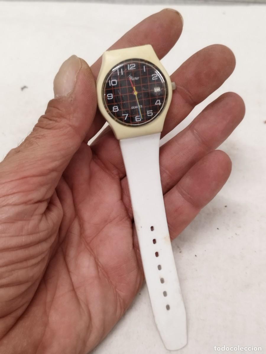 Vintage: Reloj Vintage Micro Cuadr&iacute;cula Roja Tipo Swatch A&ntilde;os 80 Sin Probar.
