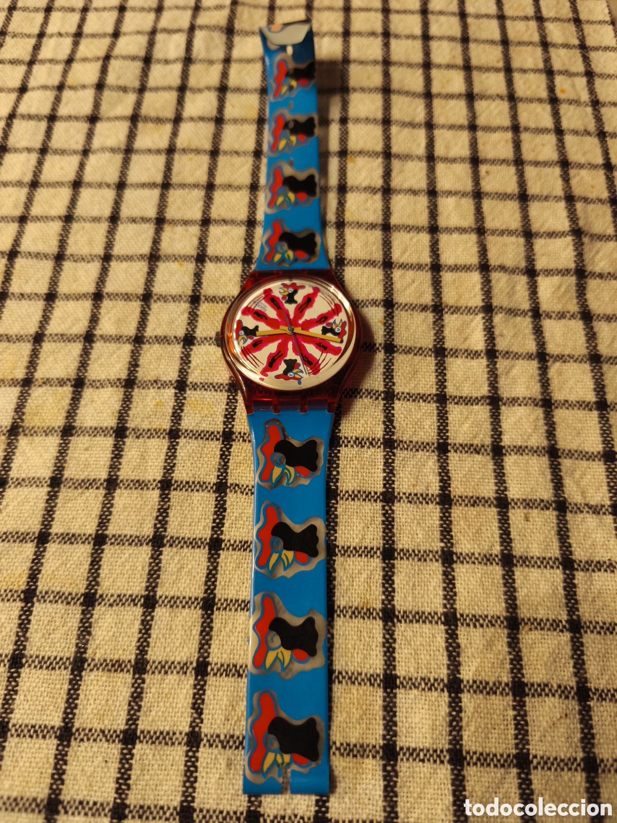 Vintage: Swatch Gent Chiccirichi. 1992. Dise&ntilde;o de artista