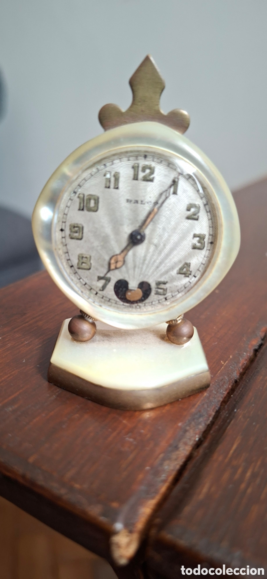 Vintage: Reloj de mesa con incrustaciones - Foto 1