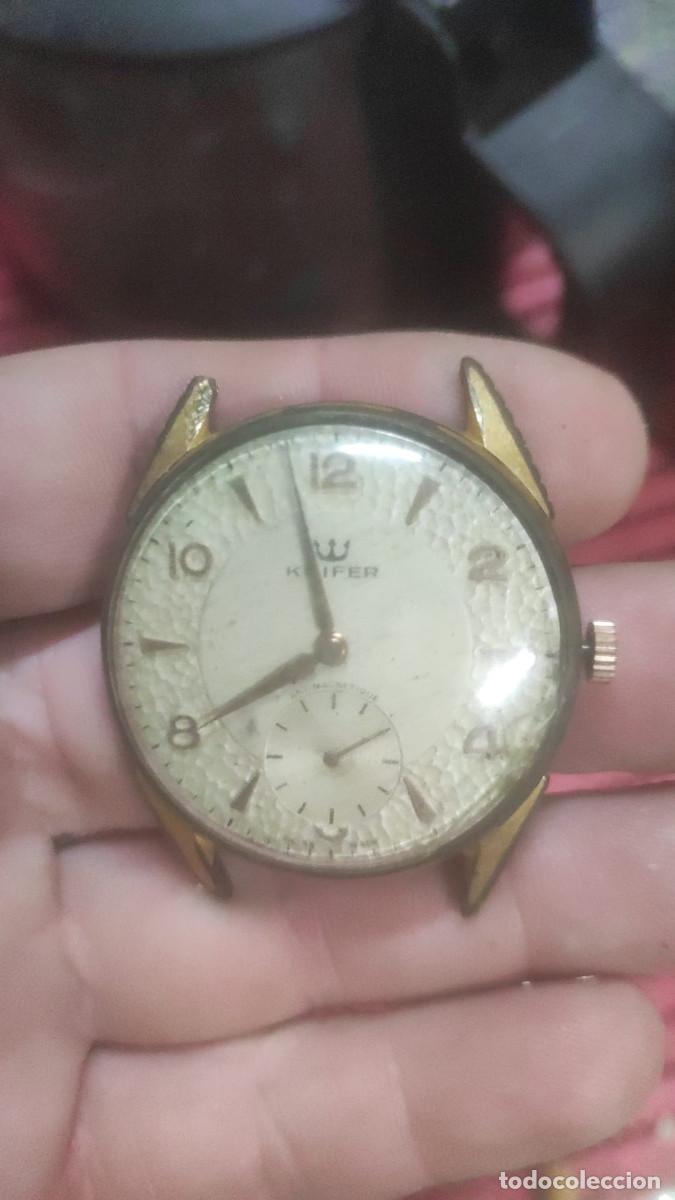 Vintage: Reloj Kiefer Vintage A&ntilde;os 50 Suizo Antimagn&eacute;tique Esfera Nido de Abeja Plaqu&eacute; Or .