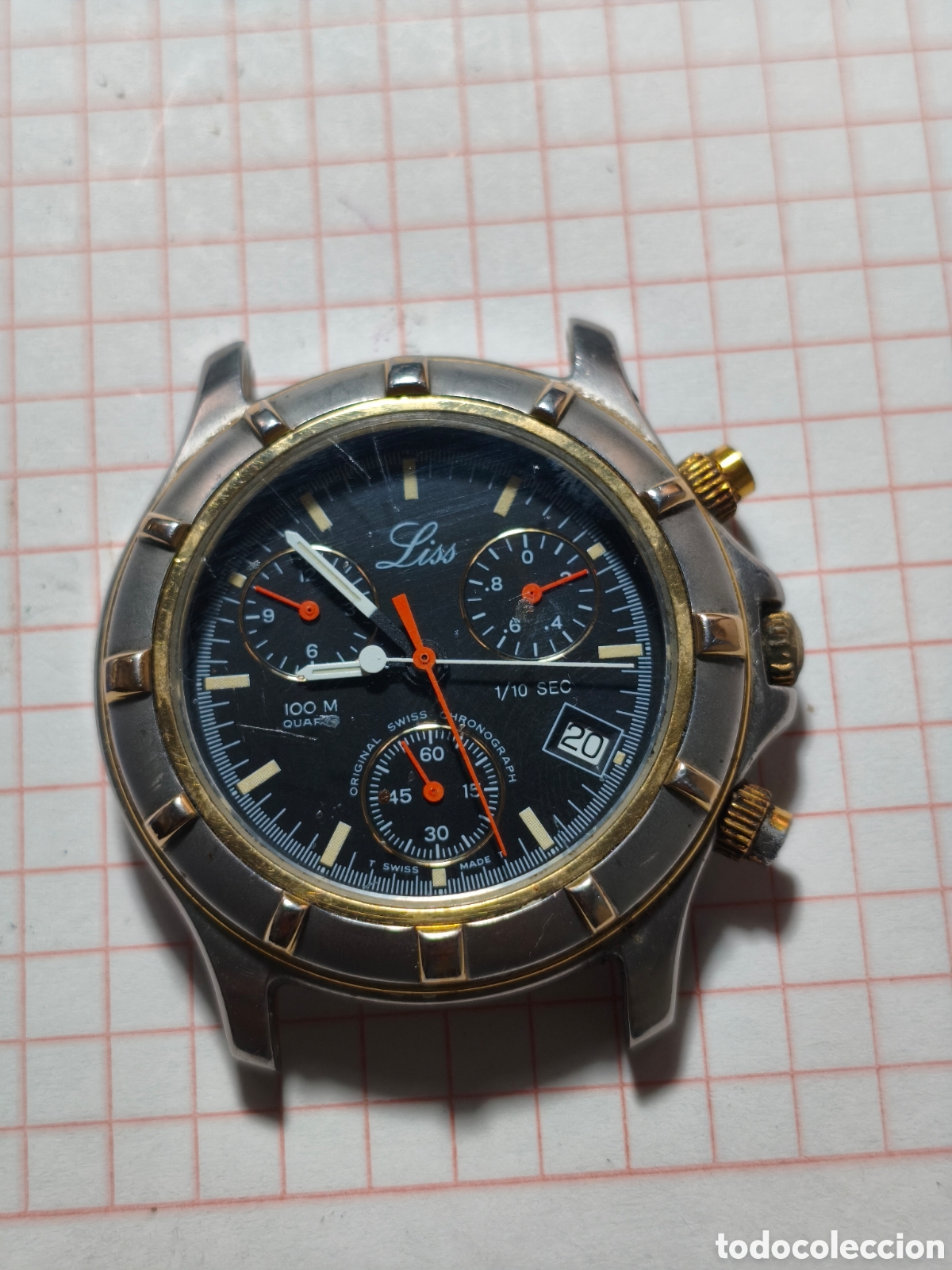 Vintage: Reloj Liss cronografo