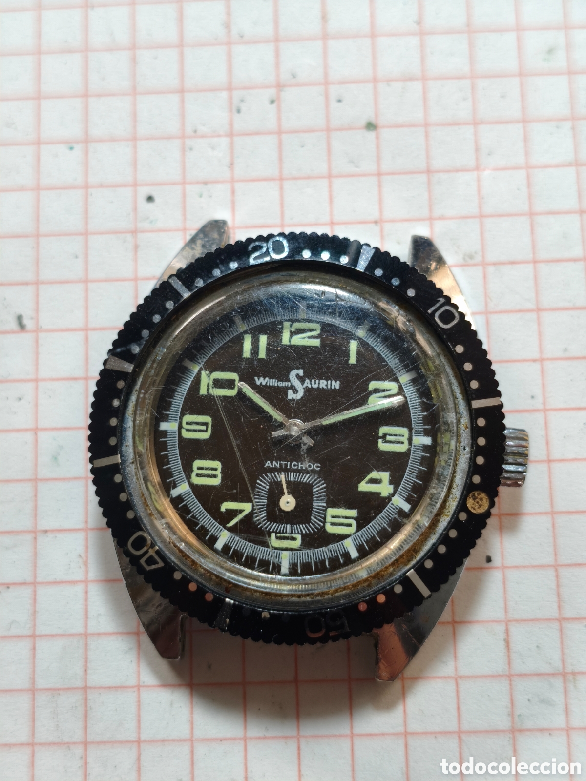 Vintage: Reloj Wiliam Saurin diver