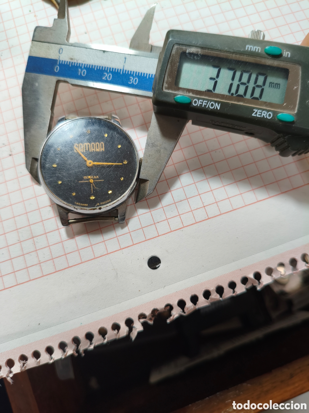 Vintage: Reloj Samara Pobeda ruso - Foto 3