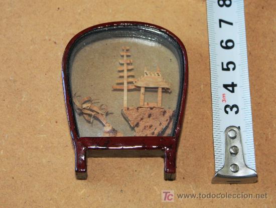 Vintage: Miniatura japonesa hecha en corcho y madera - Foto 2