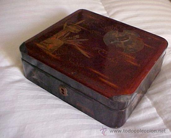 Vintage: caja lacada - Foto 1