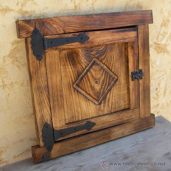 Vintage: Ventana de cuarteron ,,tallada ,vintage,, ven365 -- ve10