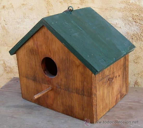 Vintage: pajarera, casita de madera para pajaros ,,,jard365