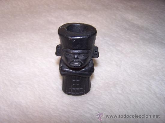 Vintage: Palillero Africano de madera de Ebano. - Foto 1