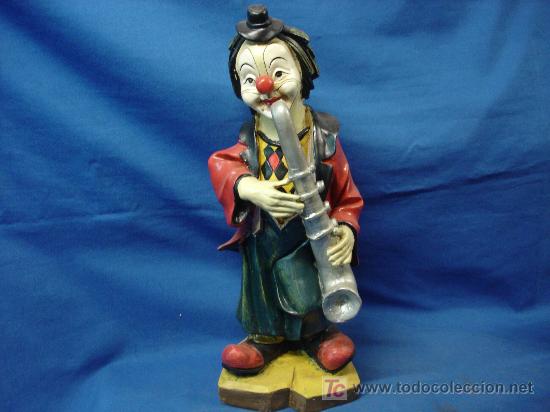Vintage: ELEGANTE PAYASO TOCANDO EL SAXOF&Oacute;N - Foto 1