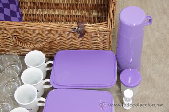 Vintage: Cesta de picknick. - Foto 5